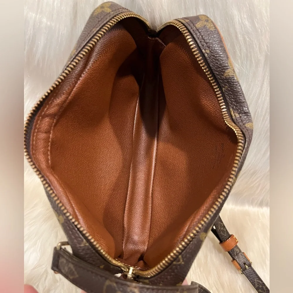 Louis Vuitton Monogram Crossbody Bag in Brown and Tan